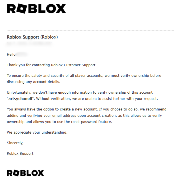 ArtsyChaneI's tweet photo. Over the past 5 years, creating on the Roblox platform has shaped my love for art and game development. The opportunities Roblox and the DevEx program have provided have had a meaningful impact on my personal life and career.

Unfortunately, my account @ArtsyChanell was recently compromised. I had over 1M+ Robux waiting to be devexed from recent projects and my group. I’ve provided Roblox with previous emails, receipts, DevEx history, support history, and other ownership information, but my recovery requests continue to receive automated responses.

I’m simply asking for a manual review from the Account Recovery team. This account represents years of work, creativity, and my livelihood. 

@Roblox