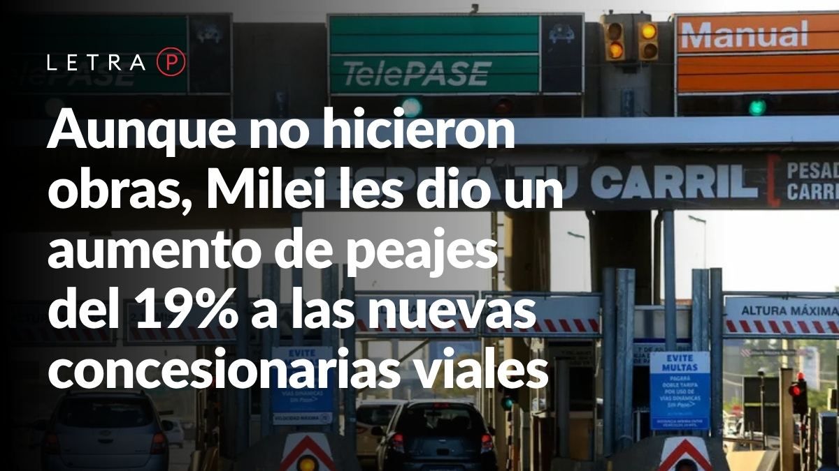 Letra_P's tweet photo. 💸 La privatización vial de Milei arrancó con un alza del 19% en peajes de la autopista Riccheri y cuatro rutas nacionales antes de hacer obras

➥ El beneficio fue solo para las nuevas operadoras; las estatales no cambiaron

🔗 https://t.co/wmb3S0CmWj
✍️ Antonio Rossi https://t.co/9E3TkjCejb