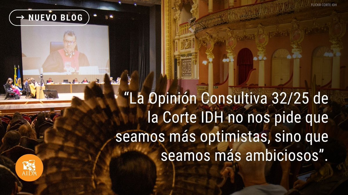 aida_ambiente's tweet photo. ⚖️ ¿Cuál es la contribución más significativa de la Opinión Consultiva 32 de la @CorteIDH al litigio climático?
La forma en que reestructura el marco de los derechos de acceso y los parámetros de prueba y evidencia que refuerzan los litigios.
👉🏽 https://t.co/cfYfhCHTFr https://t.co/3zcCWBwPlN