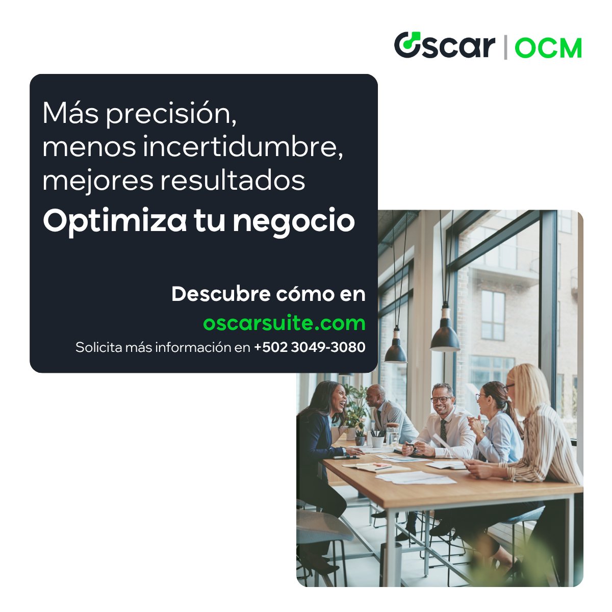 somosALgt's tweet photo. Trabajar a ciegas quedó en el pasado📊
Con #OscarOCM diseñas el camino al éxito con bases reales: más precisión, menos incertidumbre y mejores resultados. Optimiza tu negocio hoy🚀

🌐https://t.co/RJeMLPJDQb
📱+502 3049-3080

#DataDriven #Business #Growth #Productivity #Strategy https://t.co/DJWK6J9oFo