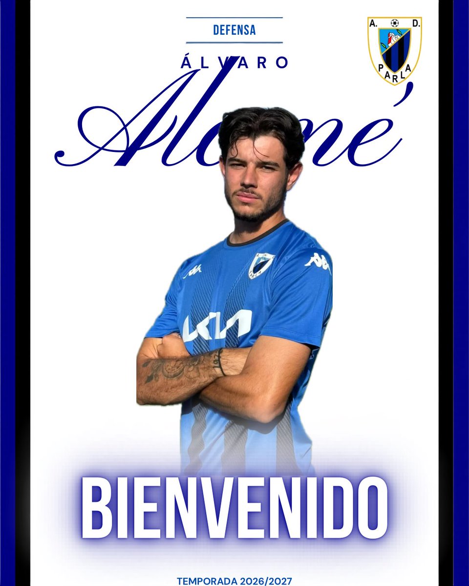 adparla's tweet photo. ✅ OFICIAL | Álvaro Alomé, nuevo fichaje para la temporada 2026/27.

👉🏼 Álvaro Alome llega procedente del @CdYuncosoficial !

👉🏼Defensa de 22 años con llegada que llega a Los Prados a aportar juventud y entrega!

🏠 Bienvenido a Los Prados! https://t.co/ezFMcHR1yR