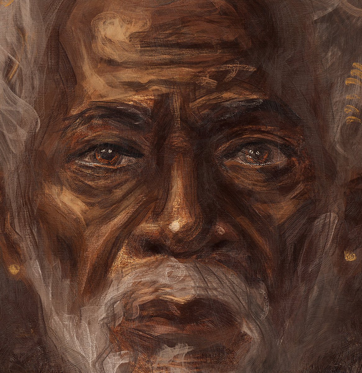 AnthonyAzekwoh's tweet photo. My new painting.  
The Grandmaster II. https://t.co/rJB8hkVYsC