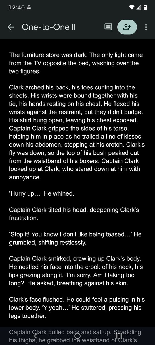 CapnCapnClarky's tweet photo. I haven't given an update in a while, but I have been working on requests. I've already typed up the rough drafts, so now I'm just editing.
It'll be posted in a couple of days.
#Clarkcest #Plark #MaryKline https://t.co/hkvdTrVyef