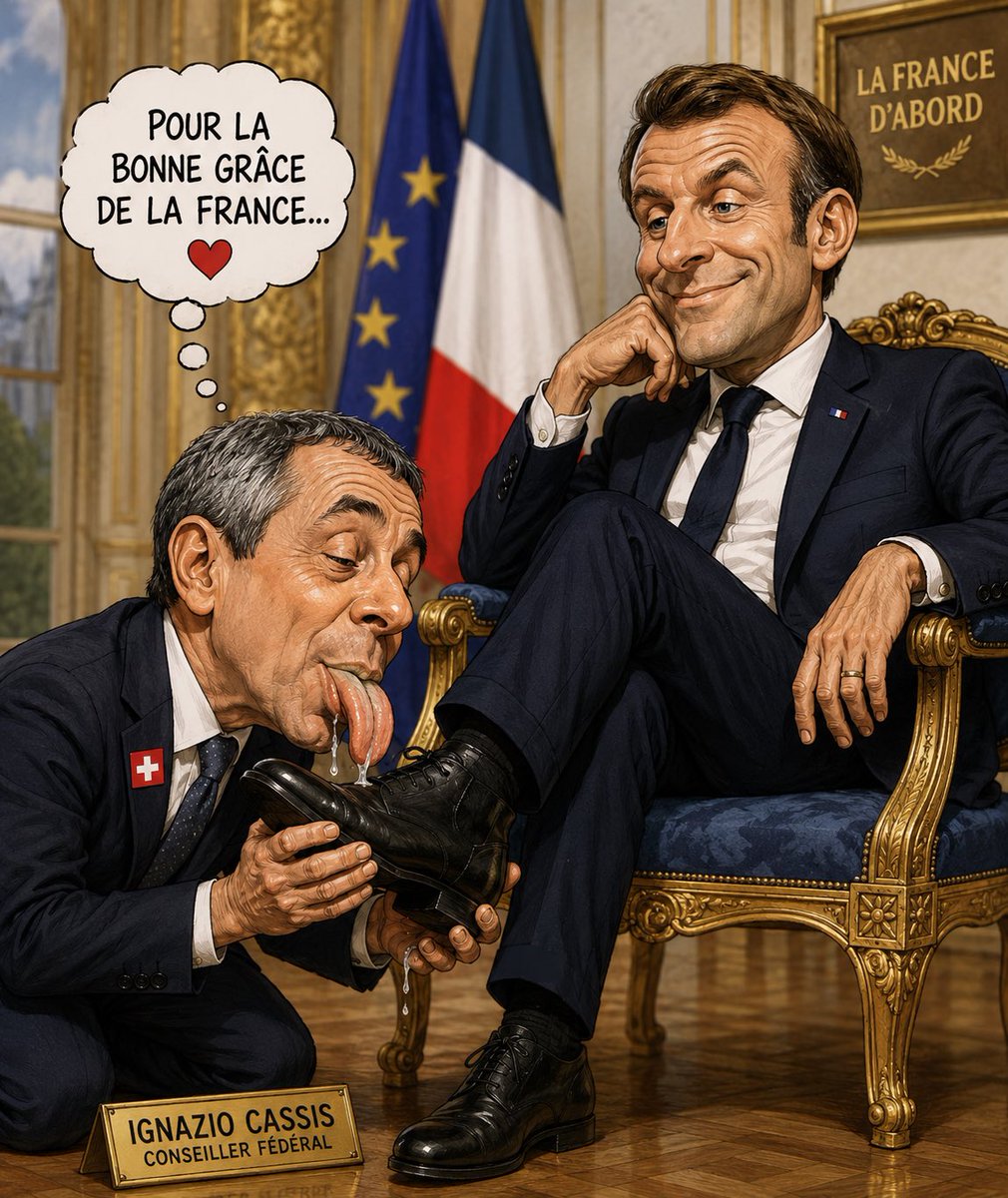 kolly_francois's tweet photo. #SoumissionDeLaSuisseALUE 
La Suisse est de fait soumise à ces voisins; elle est  incapable de faire valoir ses bons droits (il y a quelques jours la taxe de santé de l’Italie et aujourd’hui les frais de sécurité du G7 organisé par la France). Le plus incompétent de tous est Ignazio Cassis, le ministre des affaires étrangères!

Le G7 a coûté plus de 31 millions, la France ne veut rien payer
Le sommet du G7 a laissé une facture salée à Genève. Sur un coût total de 31,6 millions de francs, 19,1 millions restent à la charge du canton du bout du lac.

https://t.co/V8RenPyiOP