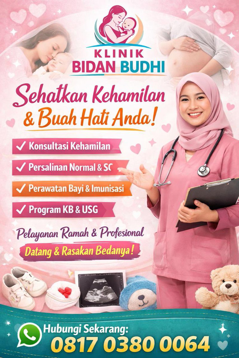 denishza85's tweet photo. Yuk ke Klinik Bidan Budi… https://t.co/asIMHvm3lO