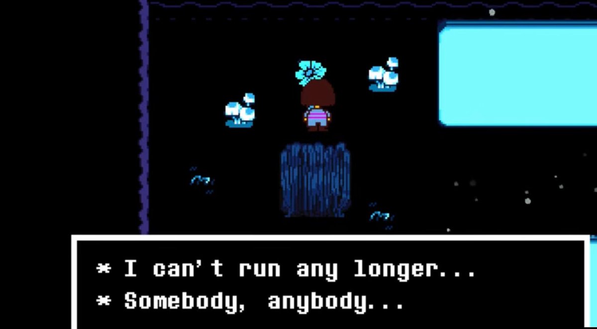sunnyirry's tweet photo. UT souls depresses me cus they most likely fell into the undergroud all alone, fought alone and died alone

the unused echo flower suggesting these were blue's final dialogues is just fucked up and evil https://t.co/sBfYqEn5qF