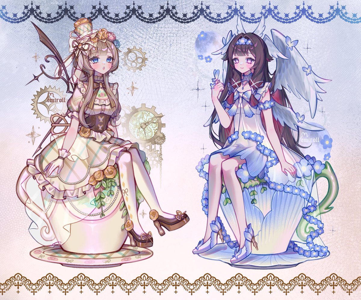 emiroll_art's tweet photo. Columbina and sandrone 🕊️⚙️

#原神 #columbina #sandrone https://t.co/iIKb9Dr2IR