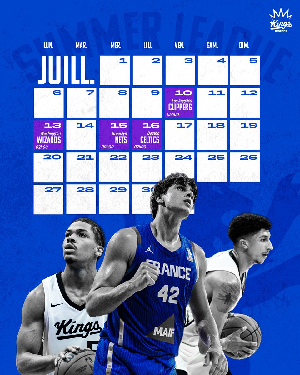 SacramenTalk's tweet photo. LA SUMMER LEAGUE CONTINUE 👑

Après avoir remporté la California Classic (bannière au plafond), les Kings prennent désormais la direction de Las Vegas ! 🟣

À noter : un 5e match sera disputé, l’adversaire dépendra des résultats obtenus https://t.co/fhEjwo4bLZ