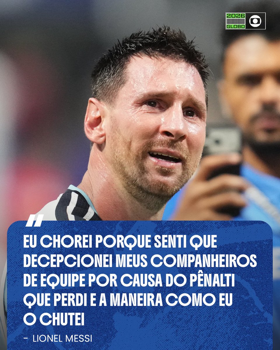tvglobo's tweet photo. TÁ EXPLICADO A CHORADEIRA DE LIONEL MESSI APÓS A CLASSIFICAÇÃO SUADA E ÉPICA DOS HERMANOS CONTRA O EGITO! 🇦🇷🥺

O goat ficou com peso na consciência, e com medo de prejudicar sua equipe, após o pênalti perdido. Acreditam nisso? 🤔🫢

📷: Getty

#CopaNaGlobo #AGenteJogaJunto #FutebolNaGlobo