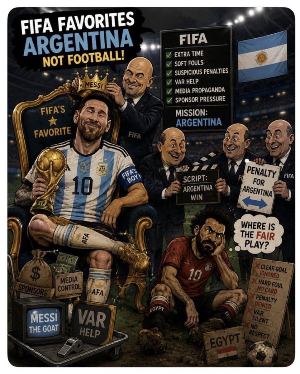 drhossamsamy65's tweet photo. ⛔️FIFA’s favorite team ‼️ https://t.co/Xk0oFF2PYV