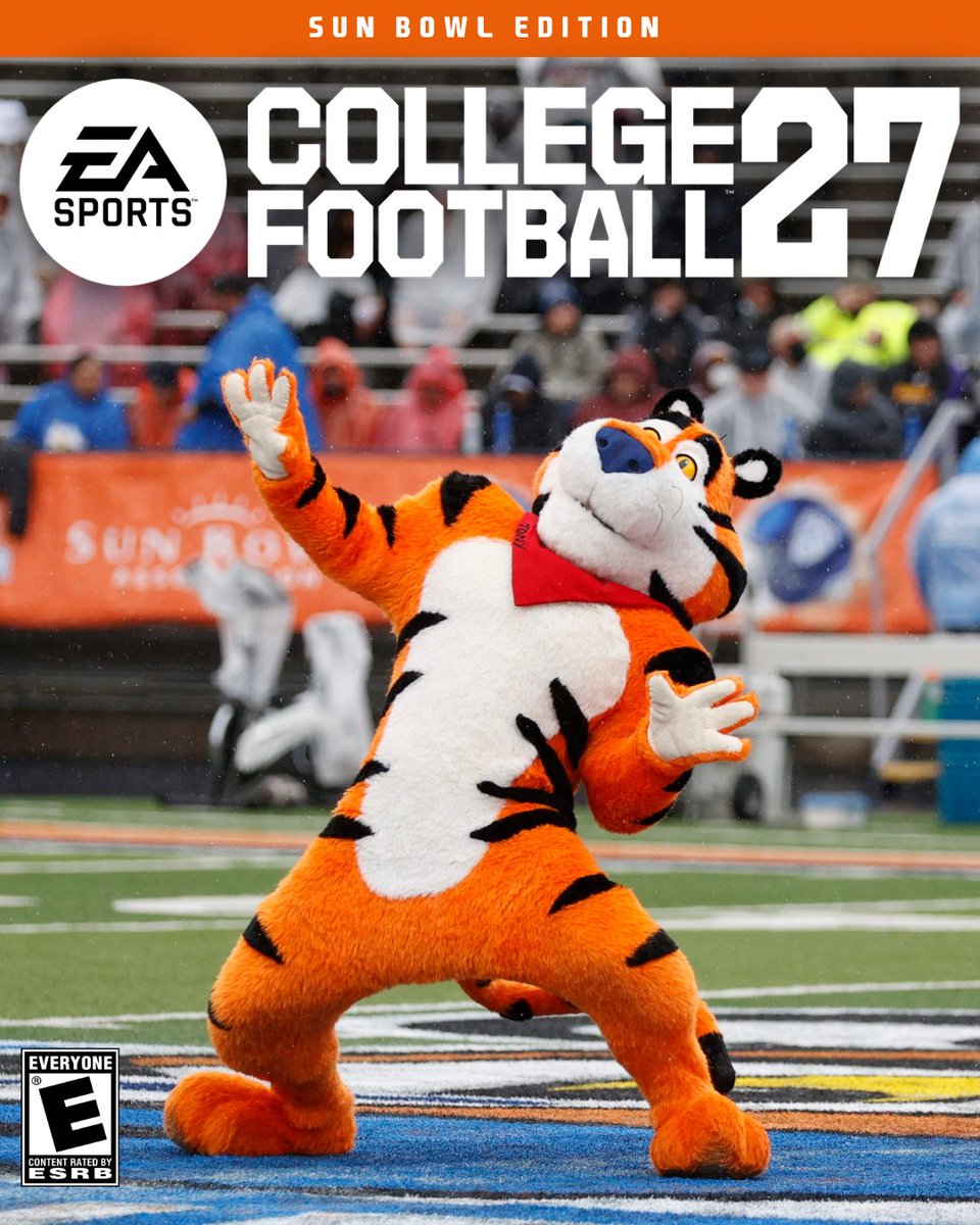 SunBowlEP's tweet photo. College Football 27: Sun Bowl Edition🌞🏟

#elpaso #sunbowl #tonythetigersb #cfb27 https://t.co/XnEu7aM5Fb