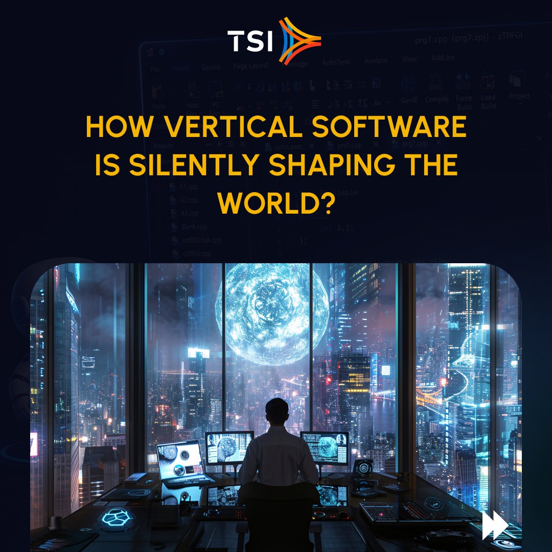 TPFSoftware's tweet photo. #VerticalSoftware is replacing generic tools.
Now AI in Vertical Software is moving from managing work to doing work.

#VerticalAI #SaaS #AI #TPFSoftware #TSI https://t.co/e9UdYu8NCQ
