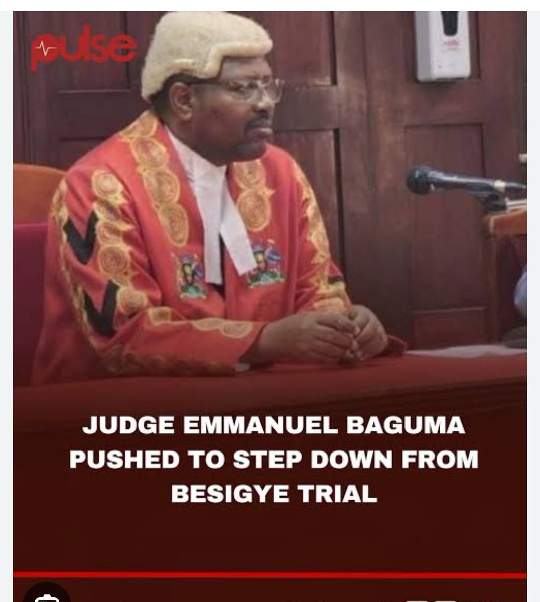 unshuckled's tweet photo. Once Lukwago had been abducted and Martha Karua deported, judge Emmanuel Baguma fixed the bail application for hearing on 30th June, directed respondents to reply by 1 July, and the applicant to make rejoinders by 2nd July. He fixed hearing on 3rd July.

There was no hearing because Besigye did not have lawyers. 

There was also no hearing of the Human Rights Enforcement application. As a matter of fact, the respondents weren't served because the lead lawyer who was to serve was abducted as he prepared to serve. 

Today the judge has dismissed both the bail application and the human rights enforcement application. He says abduction from Nairobi is just speculation.

He has now fixed the hearing of the main treason case for 13th July. 

Remember, prison authorities only gave a clearance to Besigye to access the facilities needed to prepare for his defense on 29th June. He has not been able to prepare for defense or even see the evidence against him.

I think the accused shouldn't bother trying to defend himself. It won't help. The court is determined to convict him. It doesn't mind about the process.