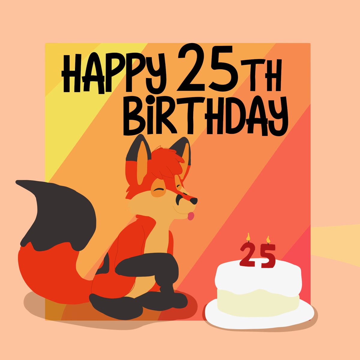 FykoFox's tweet photo. 🦊🎂   Cada año, más anciano https://t.co/tNOYtscvre