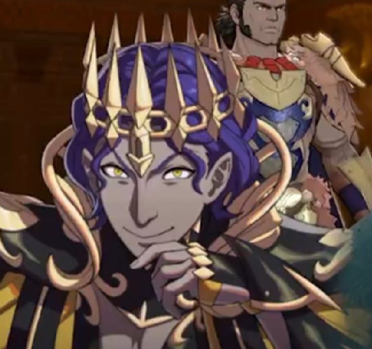 FE_Red_Dragoon's tweet photo. My scheming eunuch when I start coughing after a sip from my goblet https://t.co/UIL2VgeKCQ