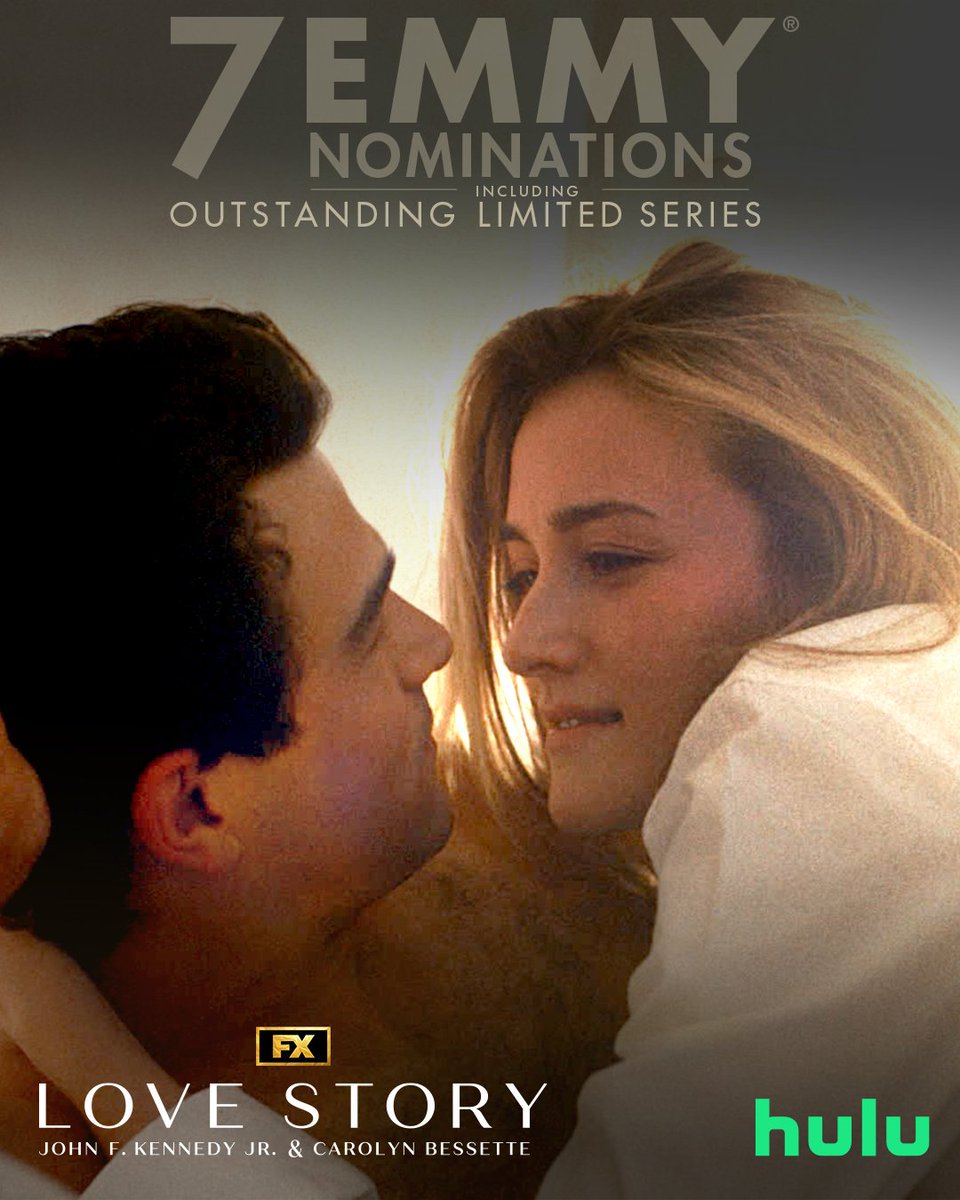 PidgeUpdates's tweet photo. ‘Love Story: John F. Kennedy Jr. &amp; Carolyn Bessetteʼ has received a total of 7 Emmy nominations, including Outstanding Limited or Anthology Series. ✨

Congratulations to the entire team! https://t.co/X5qcSJHUSx