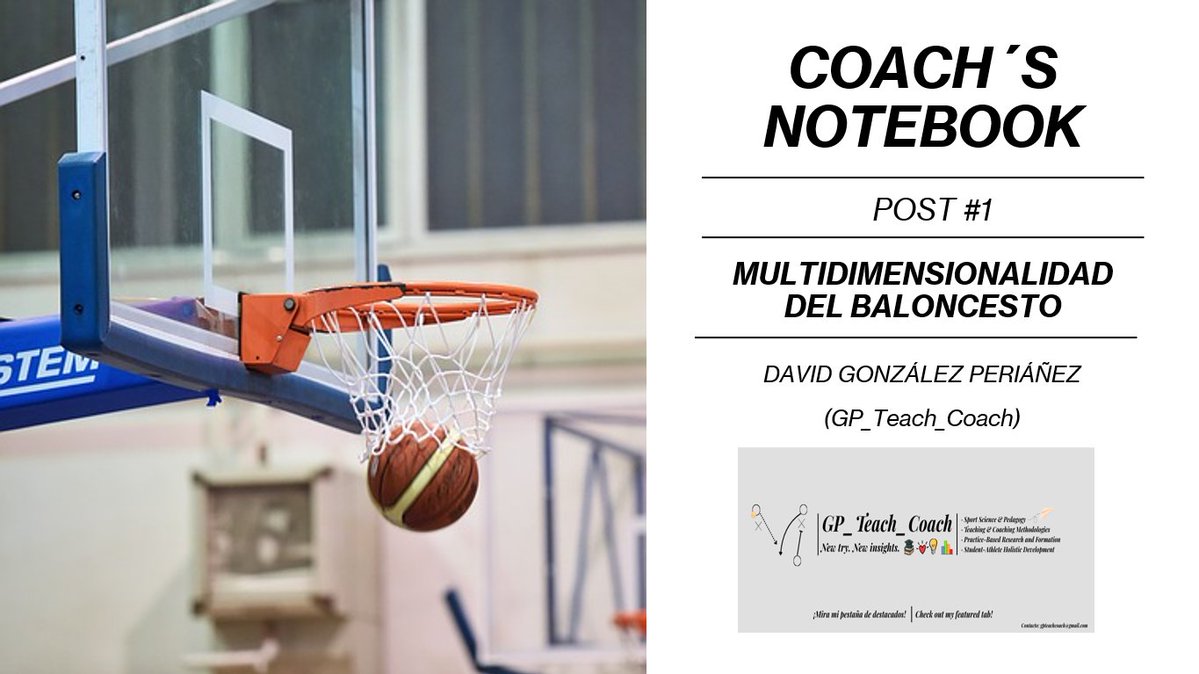 GP_Teach_Coach's tweet photo. Tendemos a dividir el baloncesto en técnica, táctica, físico y psicología.

El juego nunca lo hace.

📘 COACH'S NOTEBOOK #1 | Multidimensionalidad del Baloncesto

💬 Comenta "MULTI" +❤️para recibirlo por DM.

🔁 Repost = Excel de planificación multidimensional🎁

El objetivo de este Notebook no es ofrecer una colección de ejercicios.

Pretende reunir algunas ideas, principios y evidencias que me han ayudado a entender mejor el juego y trasladarlas a la práctica diaria del entrenador.

En 16 páginas encontrarás una visión integrada del rendimiento: dimensiones físico-condicionales, técnico-tácticas y psicológicas, siempre acompañadas de aplicaciones prácticas para el entrenamiento.

Si alguna de estas ideas termina convirtiéndose en una mejor decisión durante un entrenamiento, el objetivo del Notebook estará cumplido.