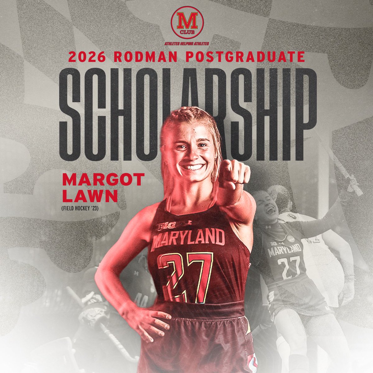TerpsFH's tweet photo. Congratulations to Margot on being named a 2026 recipient of the M Club Rodman Postgraduate Scholarships‼️

📰 https://t.co/b7JXkSg77X

#bestofthebest https://t.co/DevKaVK8n4