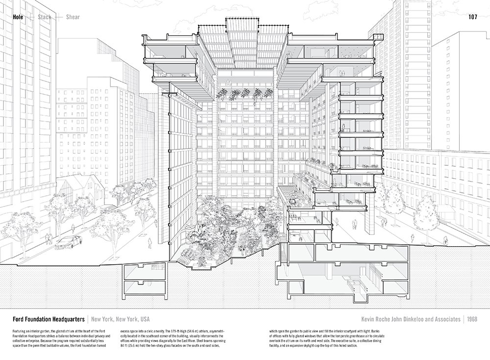 A13Docmo's tweet photo. De mis libros favoritos: el manual de la sección (Lewis, Tsurumaki &amp; Lewis, 2016).  En él no sólo encuentran una historia de esta forma de representación, sino cortes perspectivados de edificios paradigmáticos, ejemplificando operaciones de forma.
Este me pareció extraordinario. https://t.co/LylyYXgMjL