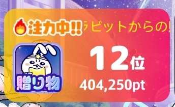 KyaFu_12's tweet photo. 12位ありがとう https://t.co/YRHSYfmsti