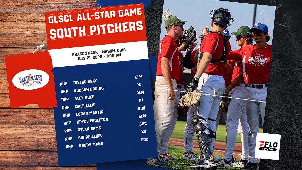GLSCL's tweet photo. Congratulations to the 2026 #GLSCL All-Star Game pitchers. All of these pitchers will join starters @DavisHarper412 and @Sam_eppley. See you all on Tuesday, July 21 at Prasco Park 📸 Quinn Bezenah and Hailey Pettit.
@NACSBbaseball I @FloCollege I @flosports https://t.co/iAa9nx39lP