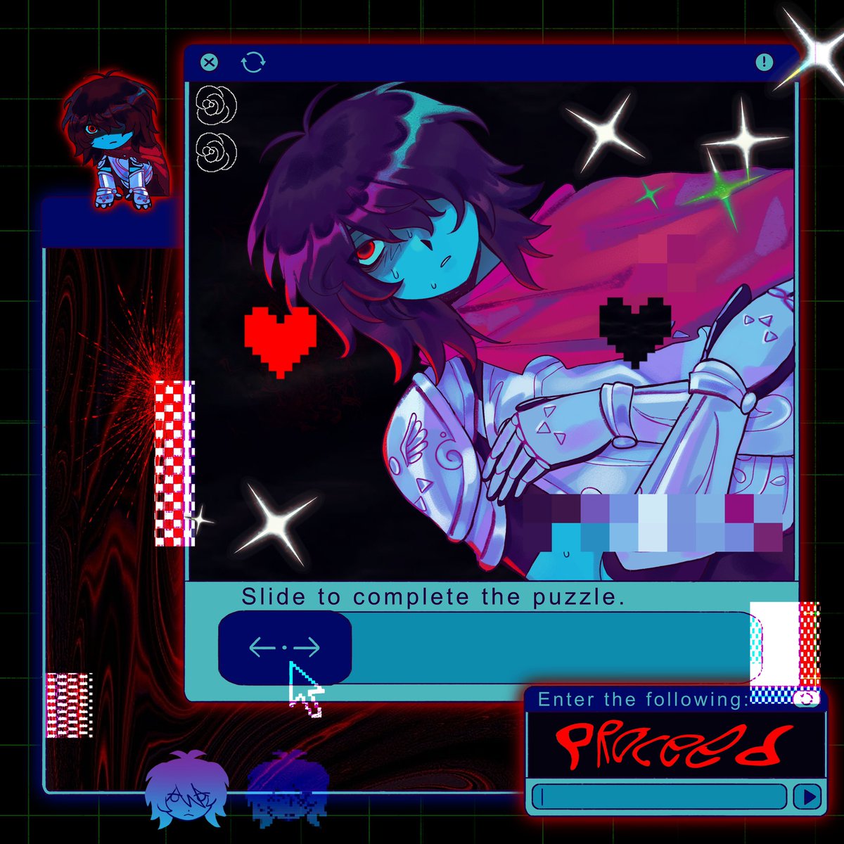 rowaninini's tweet photo. I’m not a robot #deltarune https://t.co/MR9zkwLxao
