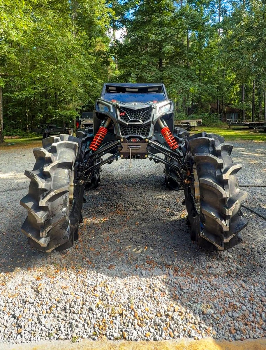 superatvtweet's tweet photo. Caden Sanders @CanAm  #MaverickSport just looks insane! This thing is a true mud monster, complete with a #SuperATV 8-inch Dual Idler GDP portal gear lift. Who can guess the tire size? 🤔⚙️ #GearDrivenPerformance #LetsRide https://t.co/V1SmiFdvoF