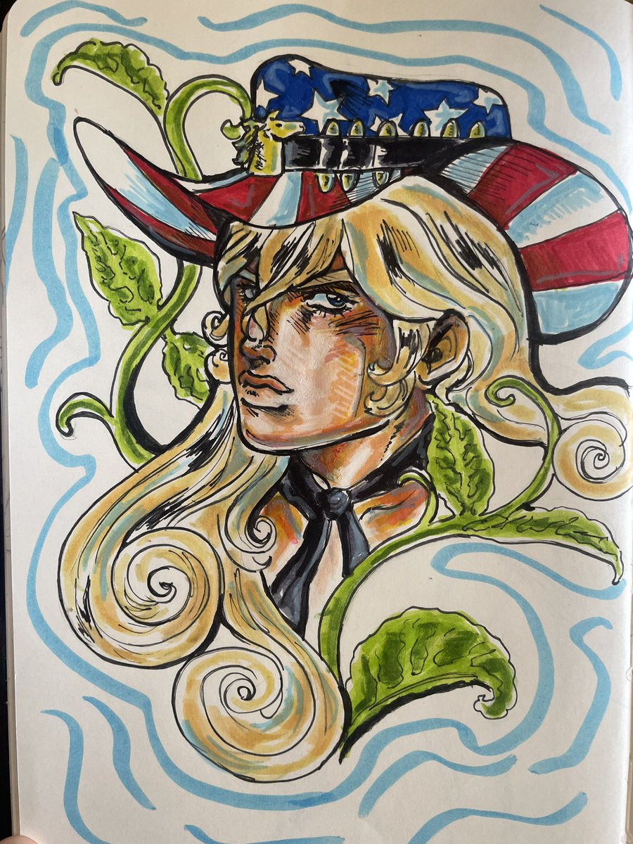 Gloobgorb's tweet photo. HUZZAH I DREW MY #JJBAPART3 OC AGAIN FOR THE MILLIONTH TIME! ORVILLE ORVILLE ORVILLE! #oc #ocart #jjba #jojo #jjbaoc #jjbap3 #part3 https://t.co/4e3flVD3SP