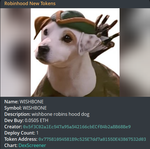 0xAmane's tweet photo. 0x77581054581B9c525E7dd7a0155DE43867532d03

$WISHBONE

ANOTHER MILLI RUNNER WE CAUGHT https://t.co/H6w8T09y7t