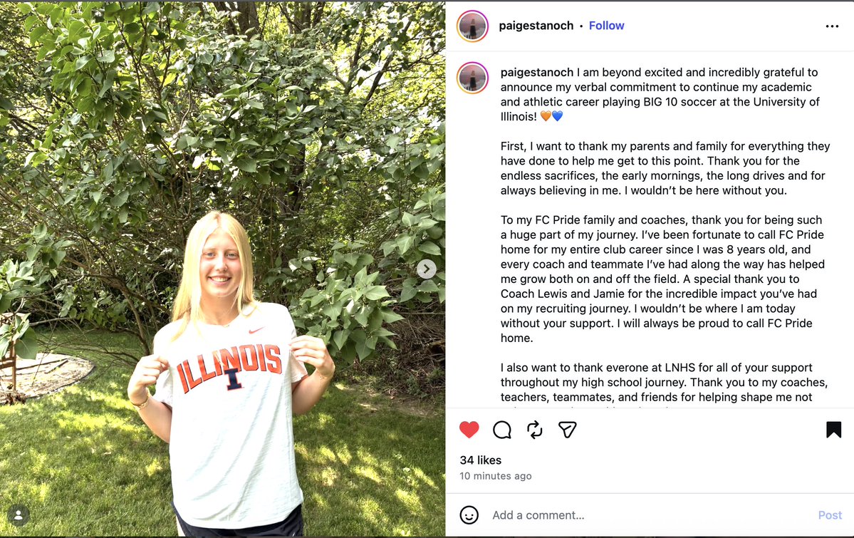 ImYouthSoccer's tweet photo. 🚨 Power 4 Bound: Another Class of 2028 standout is officially off the board!! Huge congratulations and good luck🍀!!

Recruiting is moving VERY fast so far this year as important to realize the changing dynamics and adjust accordingly. 👀

#ecnl #womenssoccer #ncaasoccer #collegesoccer