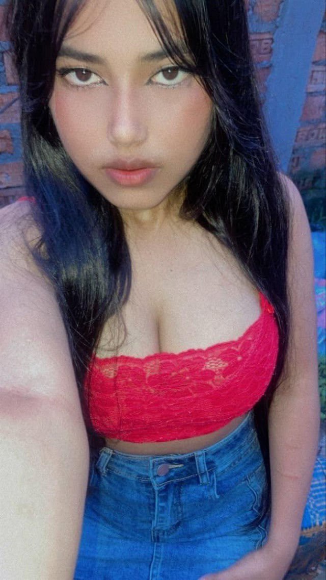 webslutsmaker37's tweet photo. Look at this thick little whore posing like a cheap fuckdoll  tits pushed up in that tight white bra and tiny denim shorts, then teasing in her slutty red lace top.  This is the girl you jerk to every night while she gets her holes destroyed by real men 🐽🐽 https://t.co/ECHEYxh7sT