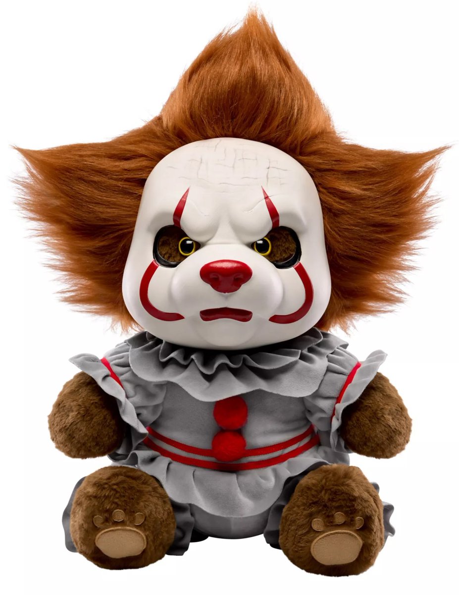 IGNDeals's tweet photo. Pennywise Teddy Terrors plush just came out at Spirit Halloween for the 2026 spooky season, available online for $49.99 and probably in the old Bed, Bath &amp; Beyond in your town starting in September or so. https://t.co/FXn0UO5UUT #ad https://t.co/1tDd3zbKbY