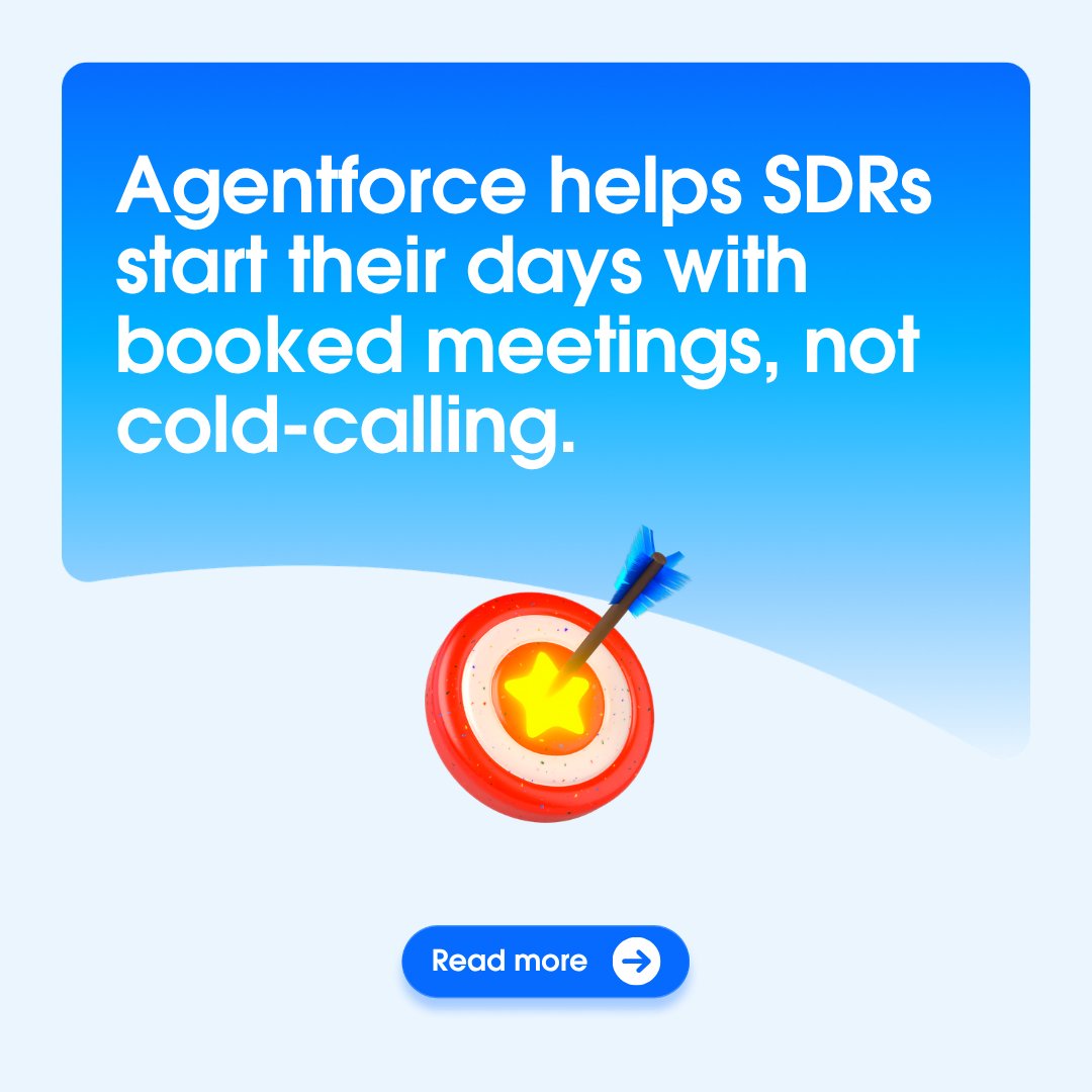 salesforcejobs's tweet photo. A gridlocked schedule leaves zero room for strategy. :spiral_calendar_pad:

Salesforce teams are using Agentforce and Slackbot to clear out the administrative clutter. By treating AI as a digital teammate, sellers get their focus back for the high-value conversations that actually close deals. Learn more:
https://t.co/TL2EMwA9Vv