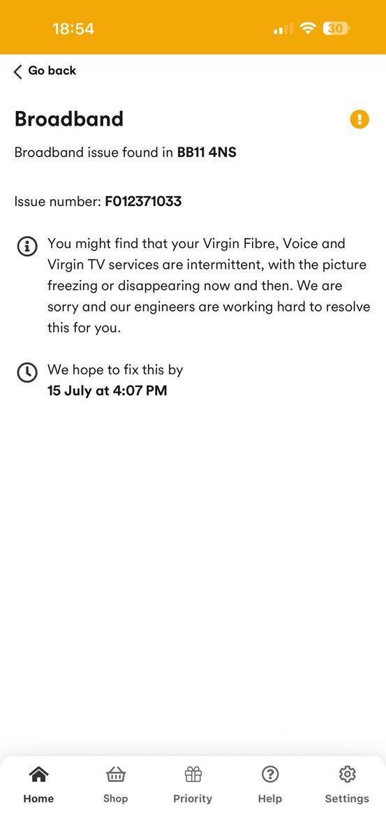 Jonlee091993's tweet photo. @status_is_down Broadband has been down since yesterday this is a joke! https://t.co/CnId6Q28ol