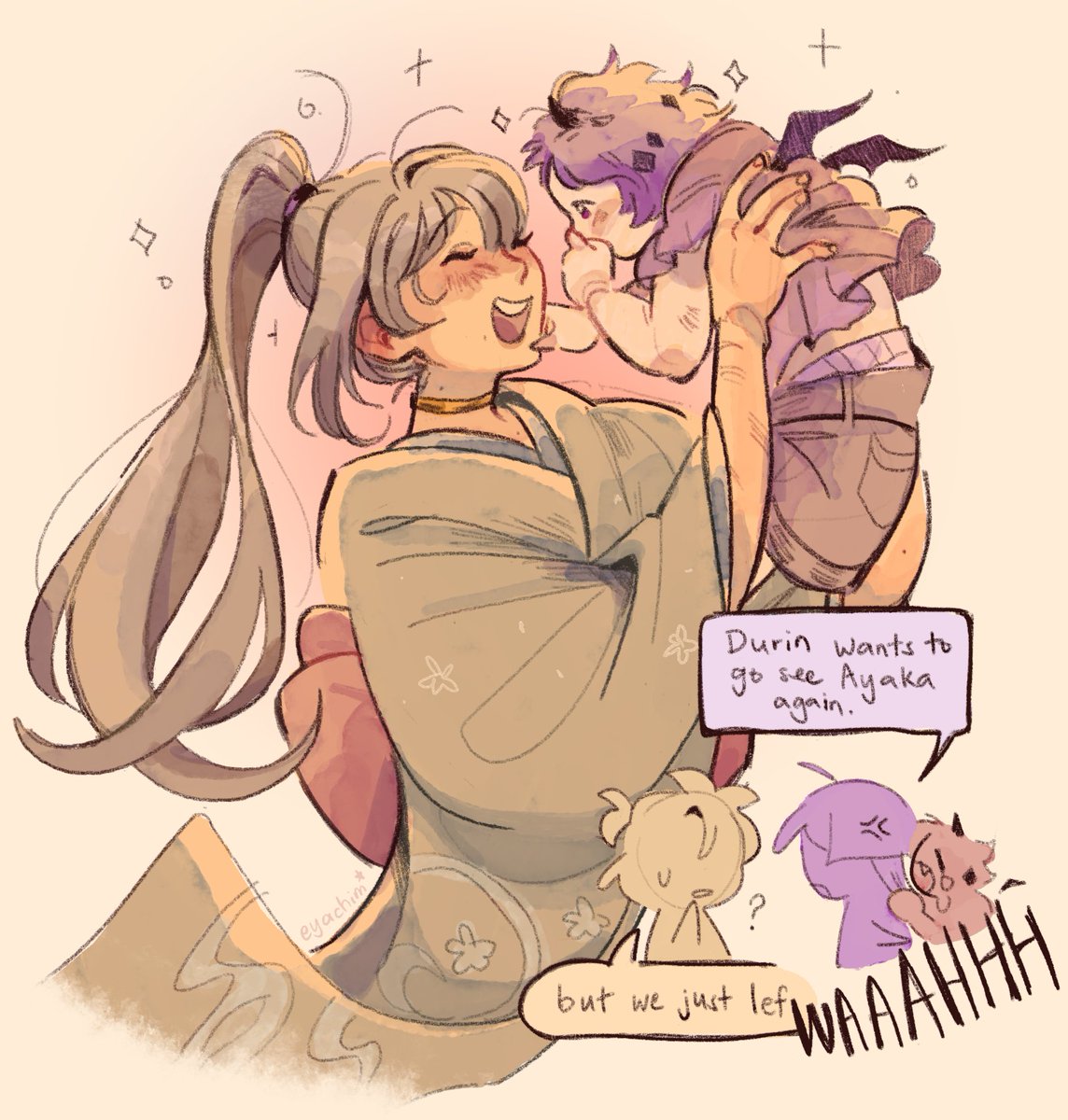 mitsieon_'s tweet photo. like a tiny plum in her hands #genshinimpact https://t.co/0bOs4BkoJY