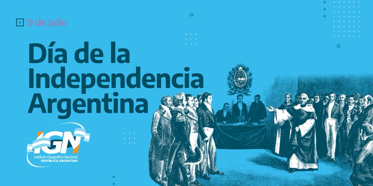ARGENTINAIGN's tweet photo. 🇦🇷 Declaración de la Independencia.
🗺️ Descubrí, a través de este mapa elaborado con #Argenmap, de qué provincias provenían los diputados que participaron del histórico Congreso de Tucumán de 1816.
https://t.co/JSBfNXdySK
#9DeJulio #DíaDeLaIndependencia #IGNArgentina https://t.co/MVkipQr9HO