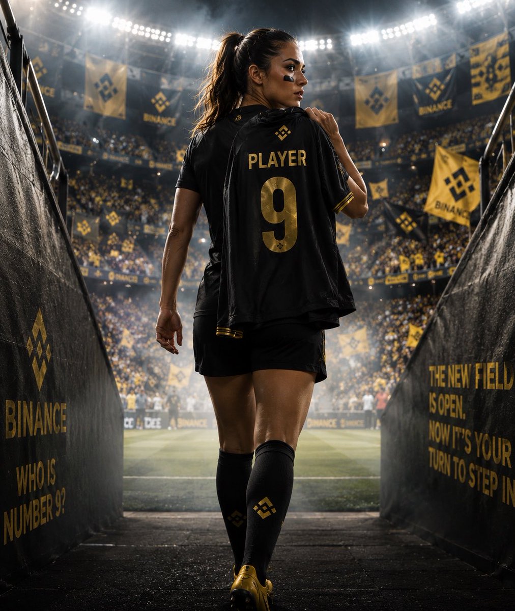 nafru999's tweet photo. To Player No. 9,

Every step onto the field is a chance to inspire, and every challenge is an opportunity to grow. Wear the No. 9 jersey with pride, play with courage, and let your determination shine brighter than the stadium lights.

Remember, true champions are defined not only by the goals they score, but by the heart they show, the teammates they lift up, and the legacy they leave behind.

The world is ready to witness your journey. Believe in yourself, enjoy every moment, and make No. 9 unforgettable.

@Binance #WhoIsNumber9