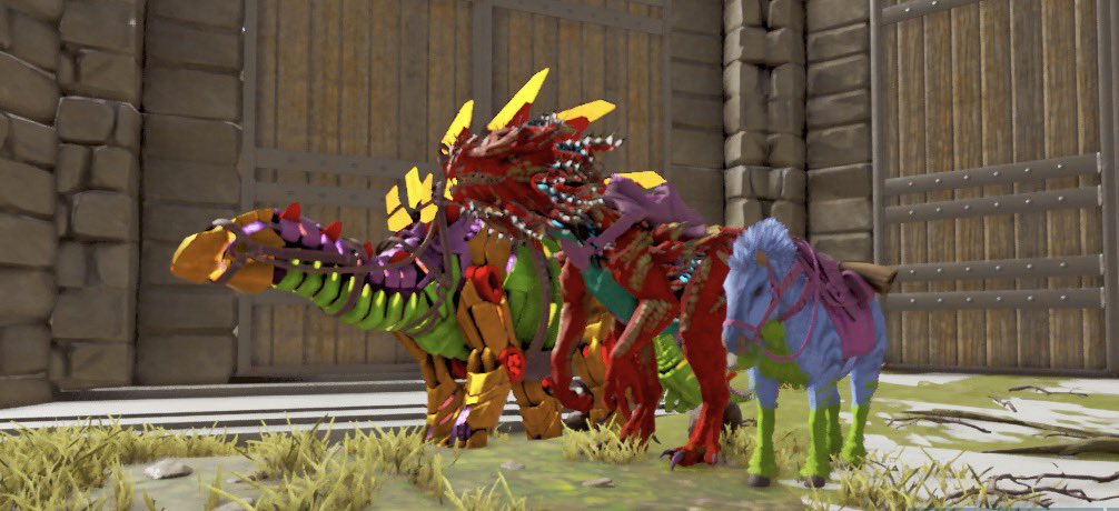 tsuru0408's tweet photo. #ARKモバイル2
今回のイベでテイムした生物、恐竜達を貼ります🦖
やりすぎて2回分ポストꉂ🤣𐤔 https://t.co/eCfPqOxV5i