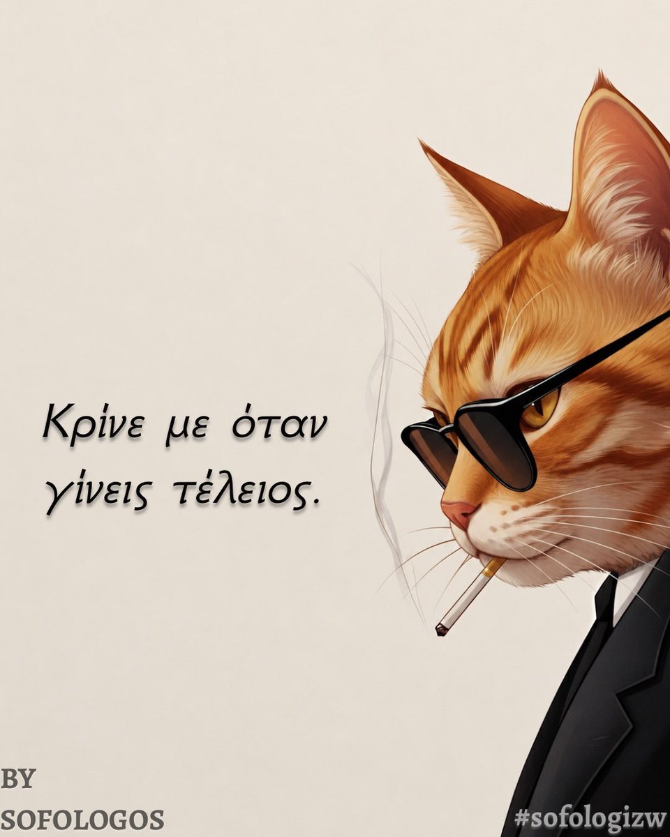 o_sofologos's tweet photo. Δεν έχω καμία ανάγκη να σας αποδείξω ποιος είμαι. Η γνώμη σας δεν με σταματά, δεν με αλλάζει και σίγουρα δεν με ενδιαφέρει. Συνεχίστε να με κρίνετε αν αυτό σας κάνει να νιώθετε καλύτερα. Εγώ θα συνεχίσω να προχωράω και να σας γράφω εκεί που ήδη φαντάζεστε. https://t.co/crPqSR5883