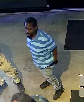 stlcountypd's tweet photo. Can you help our detectives identify the subject in these photos? The male subject in the blue-and-white striped shirt is wanted in connection with a larceny and vehicle theft (a white 2015 BMW) in the 7500 block of S. Lindbergh Blvd on June 22, 2026. 

The vehicle's keys were stolen from inside a business. The vehicle was subsequently stolen from the business parking lot. The vehicle has since been recovered, unoccupied.

The male in the striped shirt was witnessed stealing the keys. The female subject in the striped dress also appeared likely to be involved in the theft. 
Our detectives would also like information on the other subjects pictured, although it is unknown whether those subjects were involved or had knowledge of the theft.

If you have any information on any of these subjects, contact Detective Nickolaus at (314) 615-8635  or through our Bureau of Communications at (636) 529-8210.
