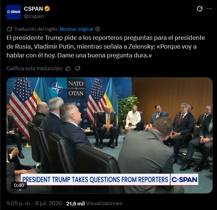 comuflauta's tweet photo. Resumamos el día de Trump:

1. Se ha equiparado a Lenin.

2. Ha dicho que "La República Islámica de Japón" les ha tirado 11 misiles a un portaaviones.

3. Ha llamado a Zelenski, "Vladimir Putin".

4. Ha dicho que Estados Unidos ha cortado comercio con España.

El día de hoy es histórico.