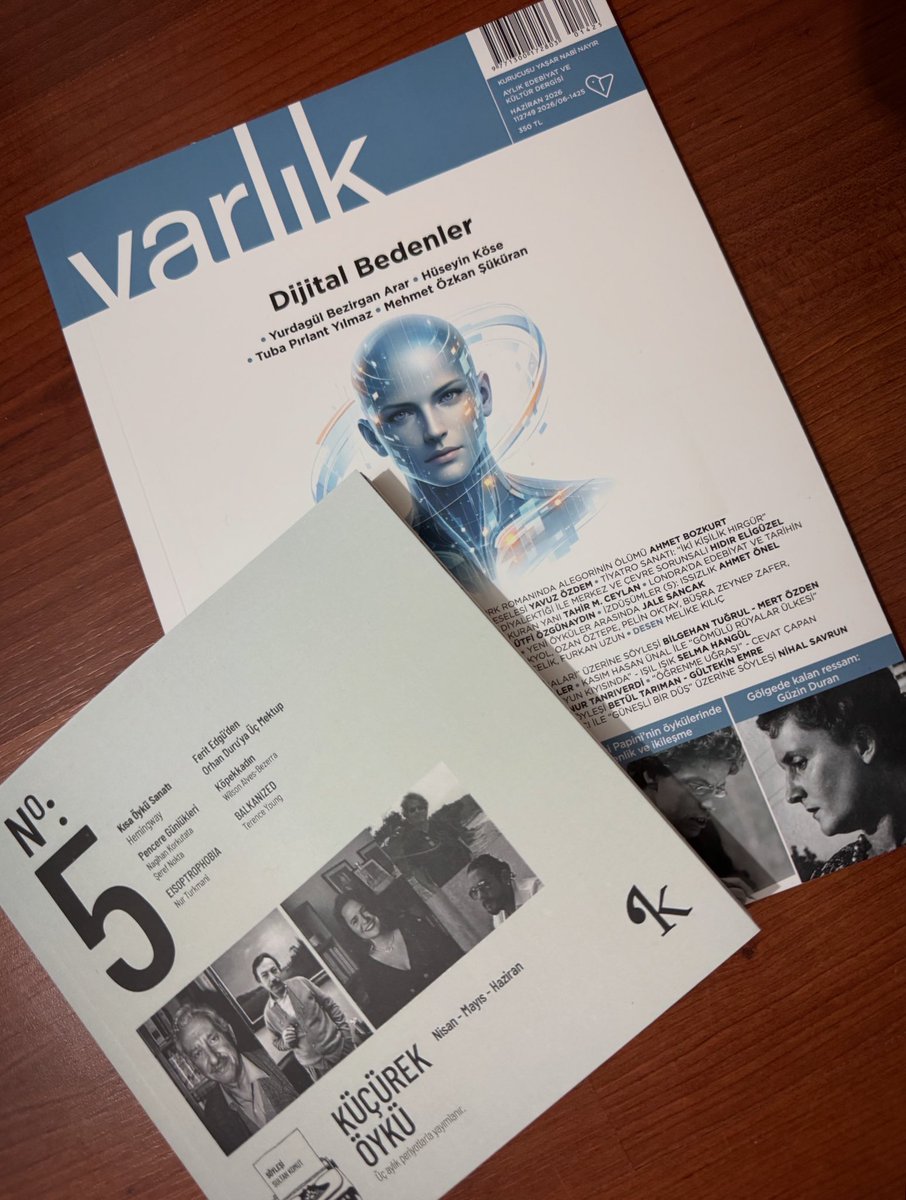 furzuni's tweet photo. Varlık dergisi Haziran 2026 sayısında “Kare Bulmaca” adlı öyküm, Küçürek Öykü dergisi Nisan-Mayıs-Haziran 5. sayısında “Suskunlar” adlı öykümle aynı aylarda bir araya geldi 📖 🖊️ ☀️ #öykünakavteder https://t.co/WuRjhNTvCl