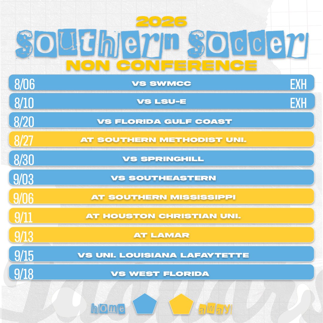 southernu_wso's tweet photo. Jaguar Nation, Mark your calendars!! The 2026 season is approaching🐆 Meet us on the bluff August 6th.
#WeAreSouthern | #WarWithUs https://t.co/UrPyXiAM6l