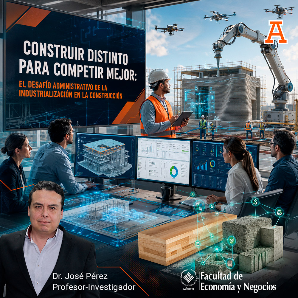NegociosAnahuac's tweet photo. Nuestro profesor investigador, el Dr. José Pérez, nos comparte su artículo: "Construir distinto para competir mejor: el desafío administrativo de la industrialización en la construcción." 🏗️💼

👉 https://t.co/nVbMvHj8uq

#Construcción #Industrialización #Nearshoring https://t.co/WjPioNUoqF