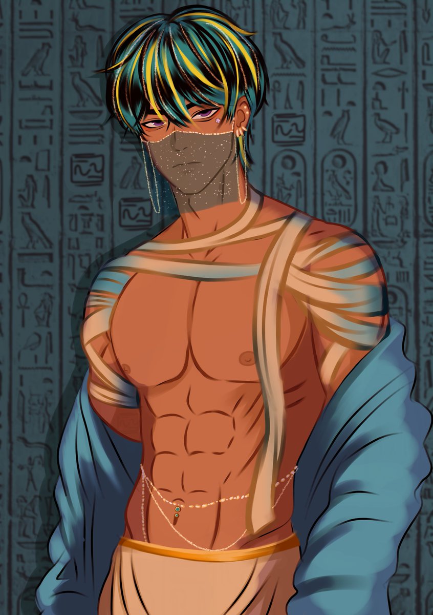 cumdevainilla's tweet photo. Hice a Nefera de Monster High en su versión hombre, la verdad siento que faltaron más detalles como de joyas, pero estoy conforme con el resultado. 🗣️🔥 | #monsterhigh #nefera #Egypt #egipto #draw #dibujo https://t.co/lARpgbupKF