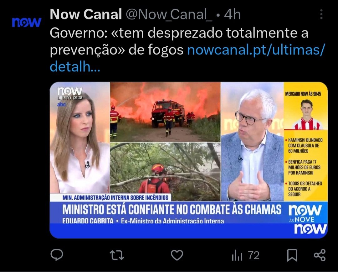 IsaiasBatacle's tweet photo. @donocooperativa O carro vassoura das estações televisivas a justificar a sua existência 4 dias depois. https://t.co/bwWM79AvlT