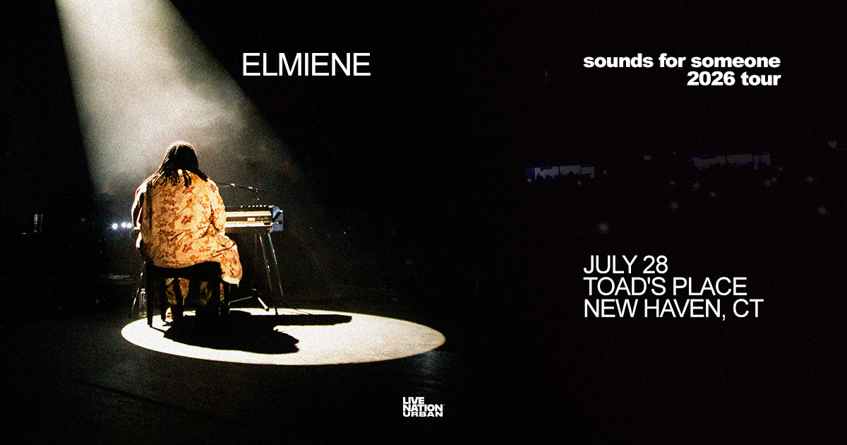 943WYBC's tweet photo. Live Nation presents Elmiene at Toad's Place on July 28th. Tickets on sale at https://t.co/vsI8cYoLq8
Listen to #TheWorkforce with Wanda Coppage to win tickets! https://t.co/zrCUlfYXzP