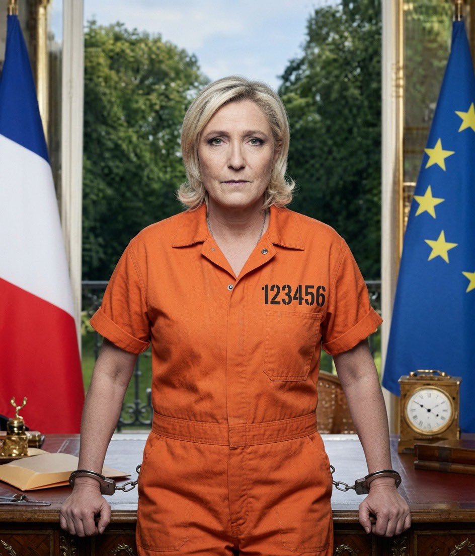JCsarthois's tweet photo. Nous étions nombreux à #LaFleche, non pas pour accueillir @MLP_officiel et @J_Bardella mais rappeler les 2 condamnations de cette personne candidate à la plus haute fonction. Les slogans du jour #LepenVoleuse #LepenEnPrison. Pas de déambulation populiste dans le marché https://t.co/yWG4kltG5N