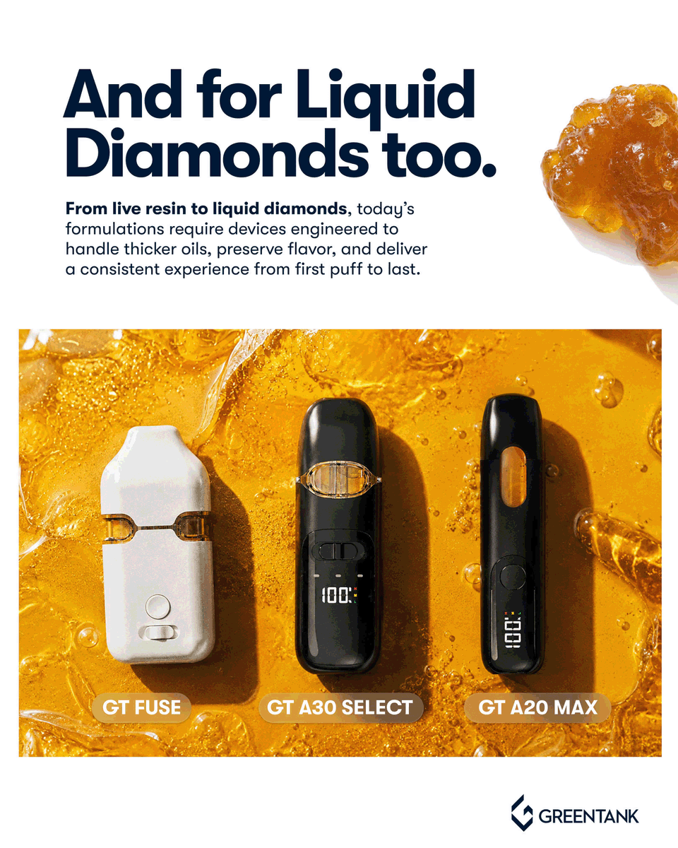GreenTankTech's tweet photo. Premium extracts deserve premium hardware.

From live resin and liquid diamonds to other high-performance formulations, Greentank's hardware lineup is engineered to deliver the consistency, flavor and reliability today's brands expect.

Get samples here👉 https://t.co/rxHniY3lsR https://t.co/ANocT5GXqY