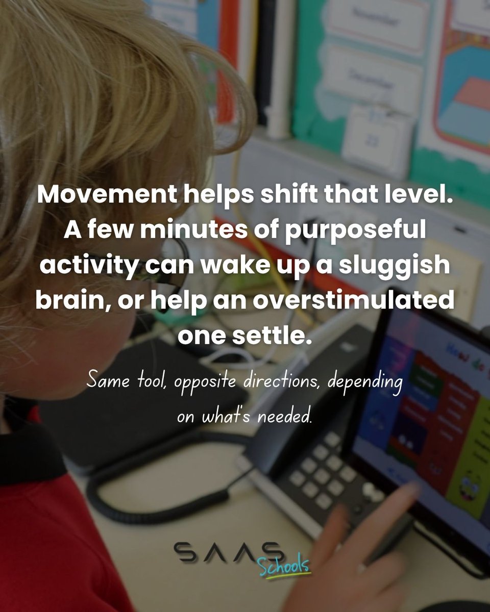 saas_schools's tweet photo. Because movement isn't a break from learning. It's part of how children get ready for it. 🧠
#SAAS #saasschools #activelearning #movementwithpurpose https://t.co/oHpFh8gVgx